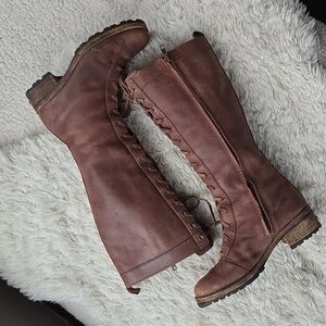 UGG Brock Tall Sheepskin Lace-Up Boot US 5